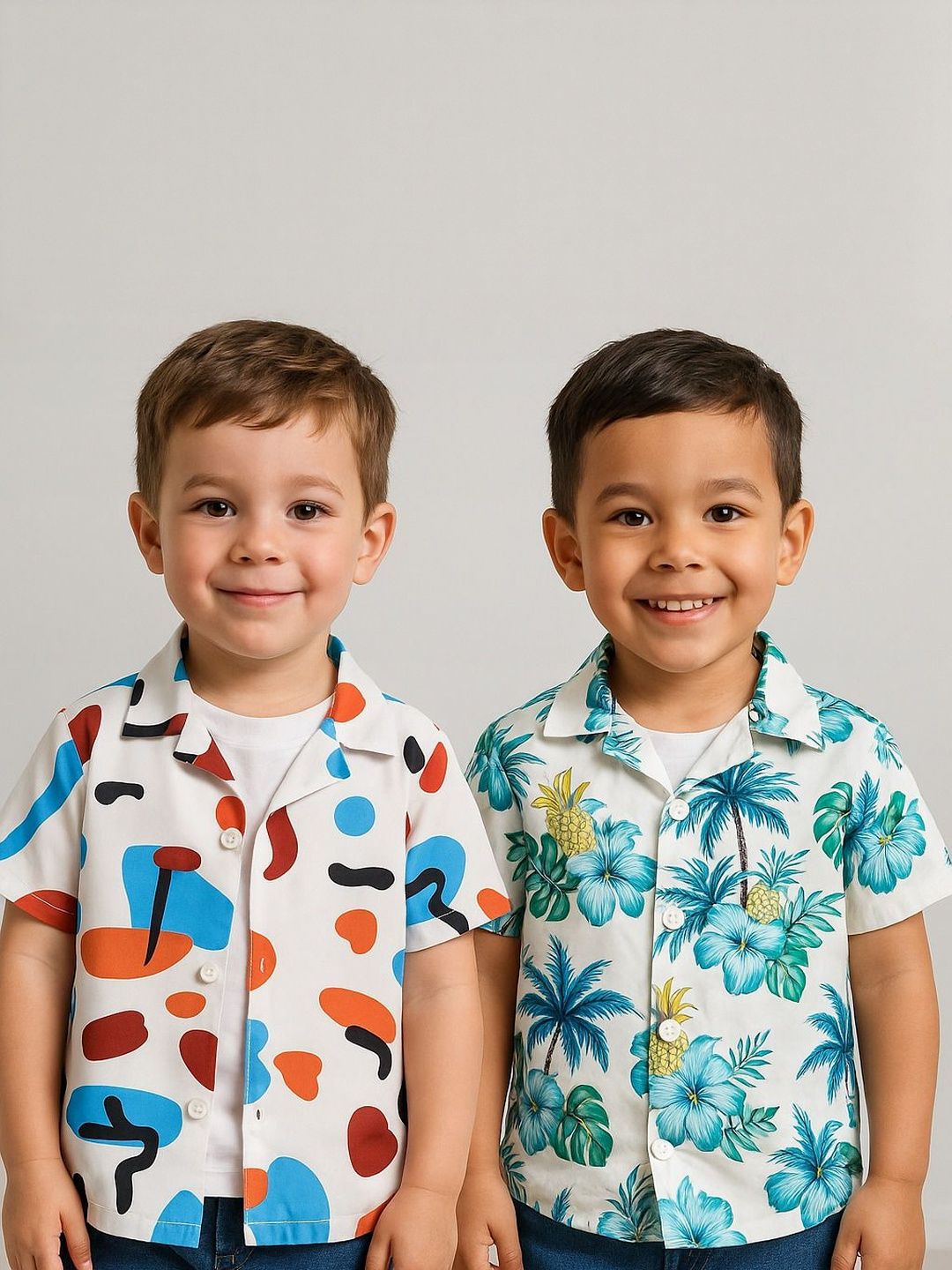 SHREE VANKIYA HANUMANJI FASHION Kids Pack Of 2 Casual Shirt-picture-41