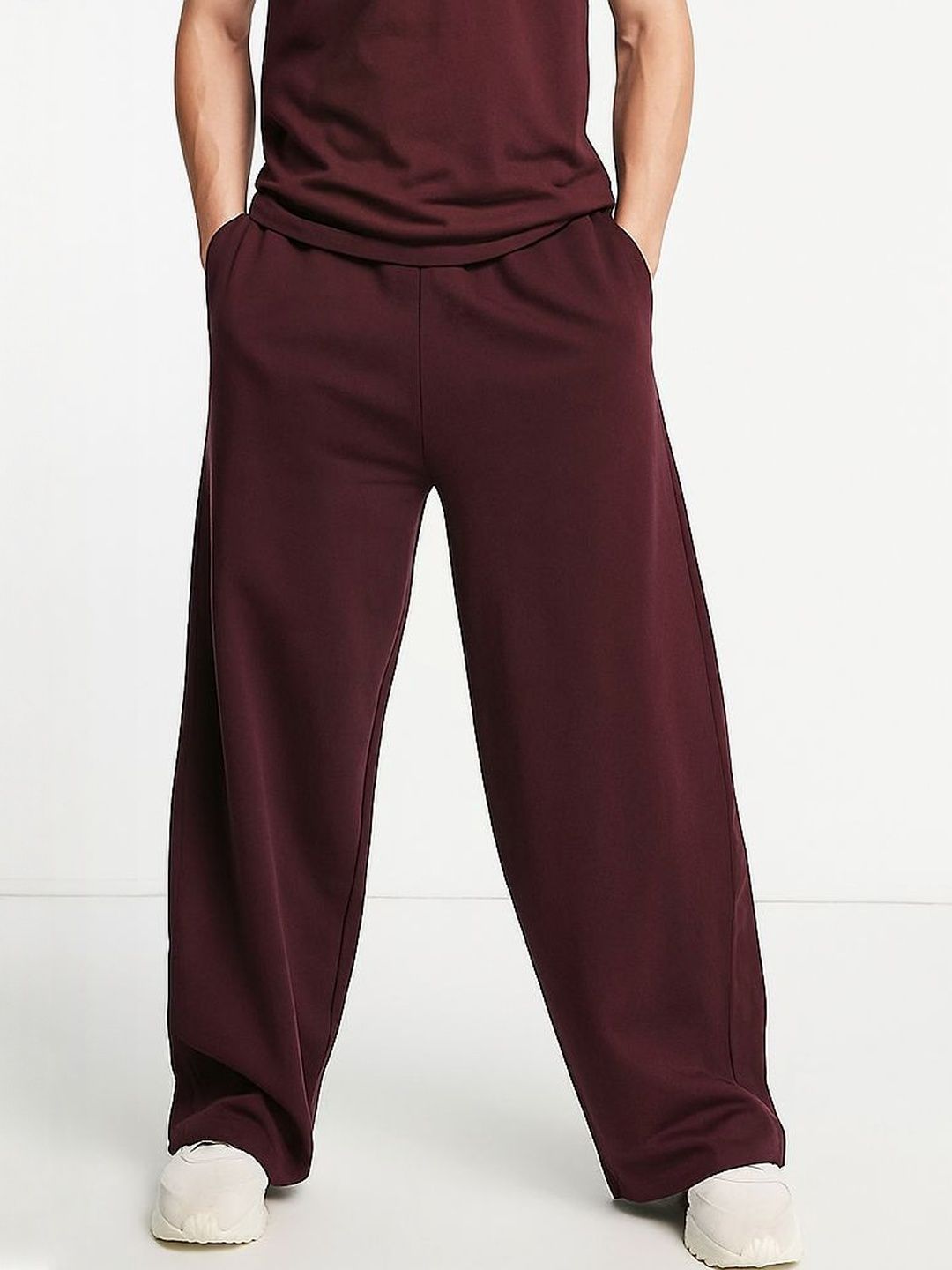 Moda Rapido Men Korean Baggy Fit Lightweight Breathable Cotton Track Pants-image-10