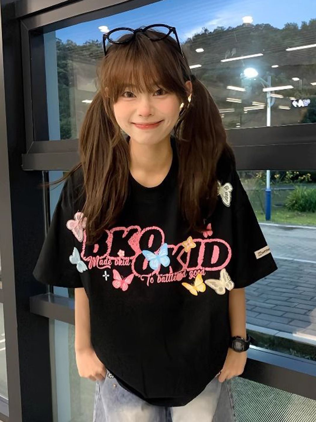 StyleCast x Revolte Women Printed Drop-Shoulder Sleeves Oversized T-shirt-picture-37