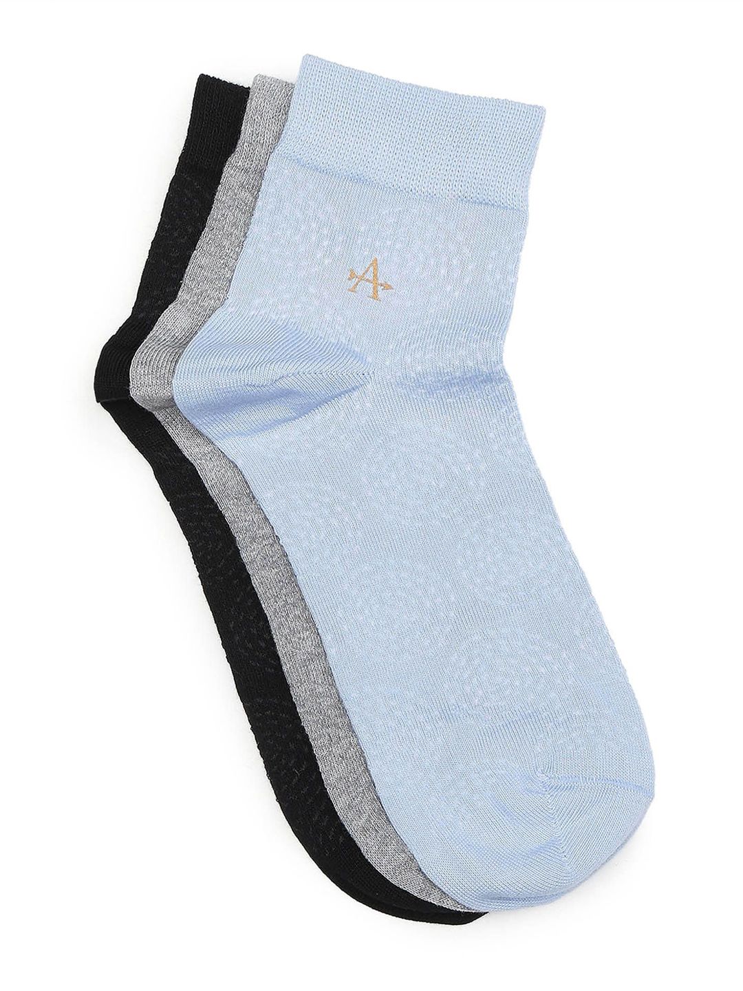 Arrow Men Pack Of 3 Patterned Ankle Length Socks-picture-33