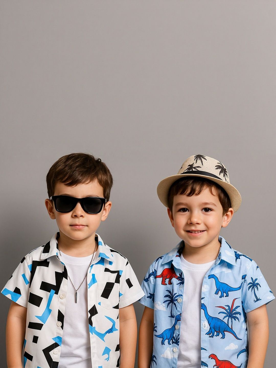 SHREE VANKIYA HANUMANJI FASHION Kids Pack of 2 Printed Casual Shirt-picture-10