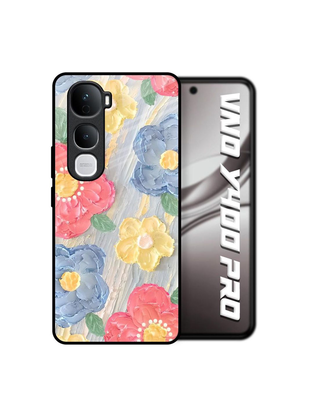 QRIOH Floral Printed Vivo Y400 Pro 5G Back Case Mobile Accessories-picture-32