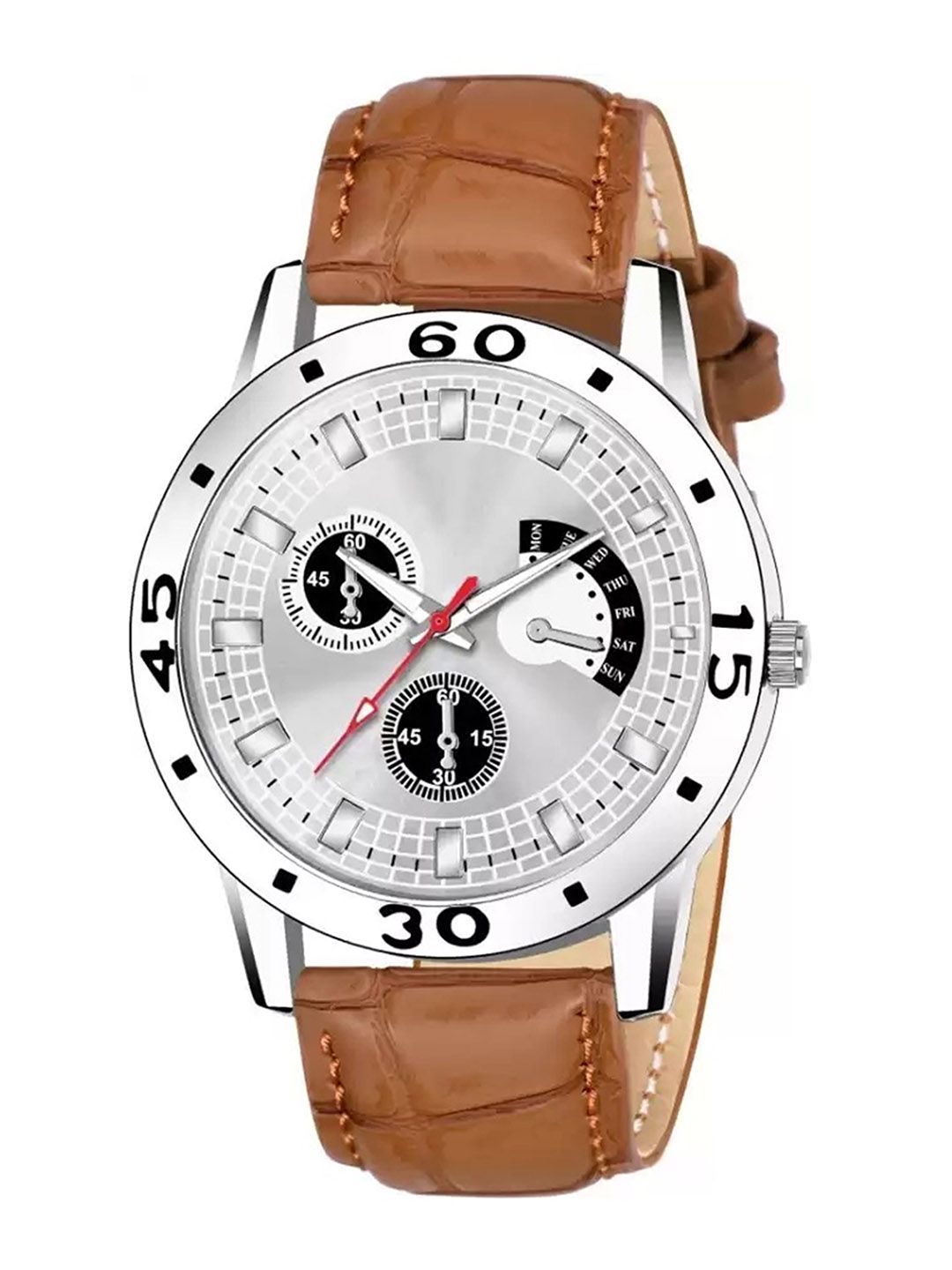 WATCHSTAR Men Leather Straps Analogue Watch Aveo leather WS-picture-15