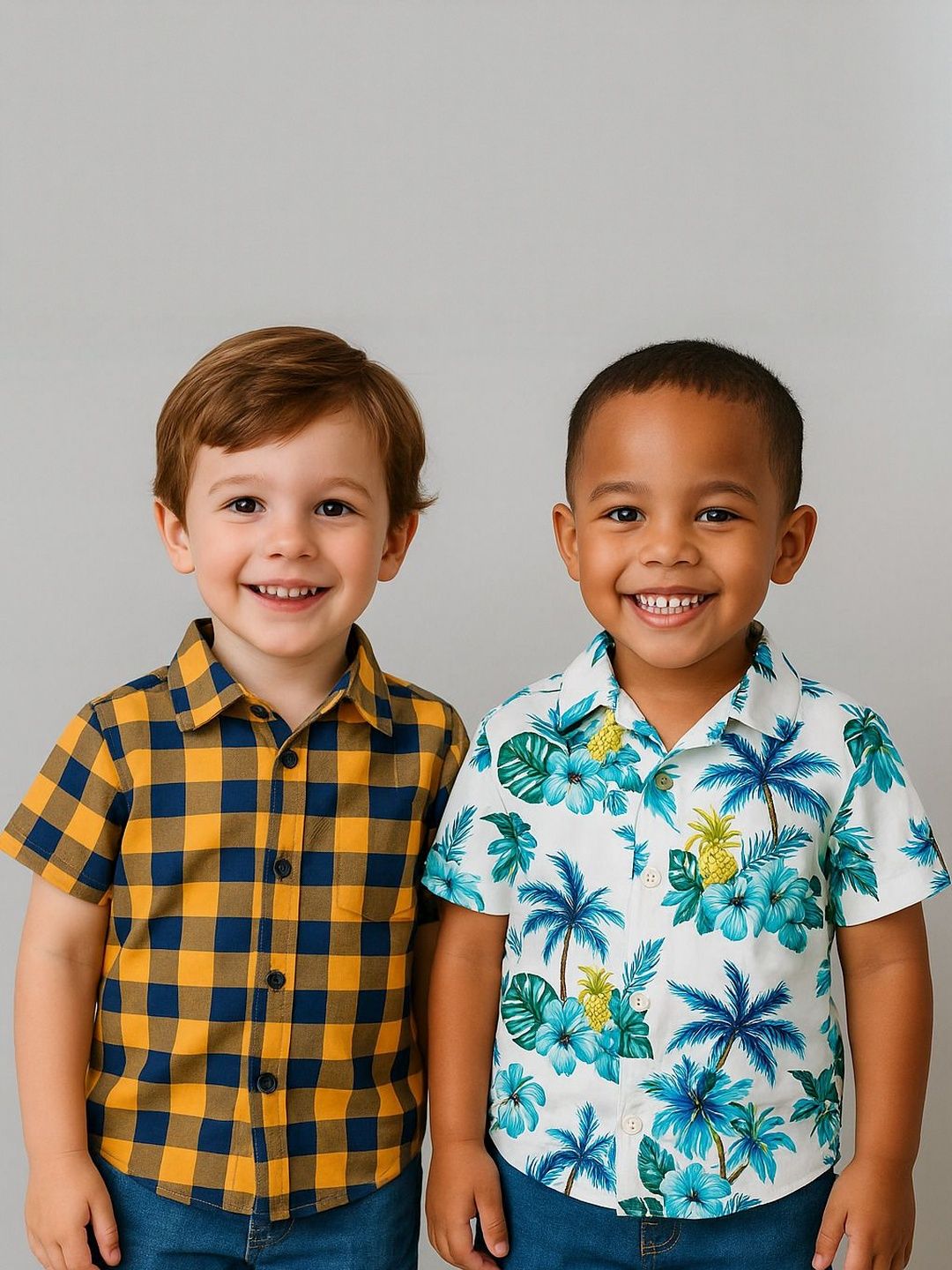 SHREE VANKIYA HANUMANJI FASHION Boys Pack Of 2 Printed Casual Shirts-picture-46