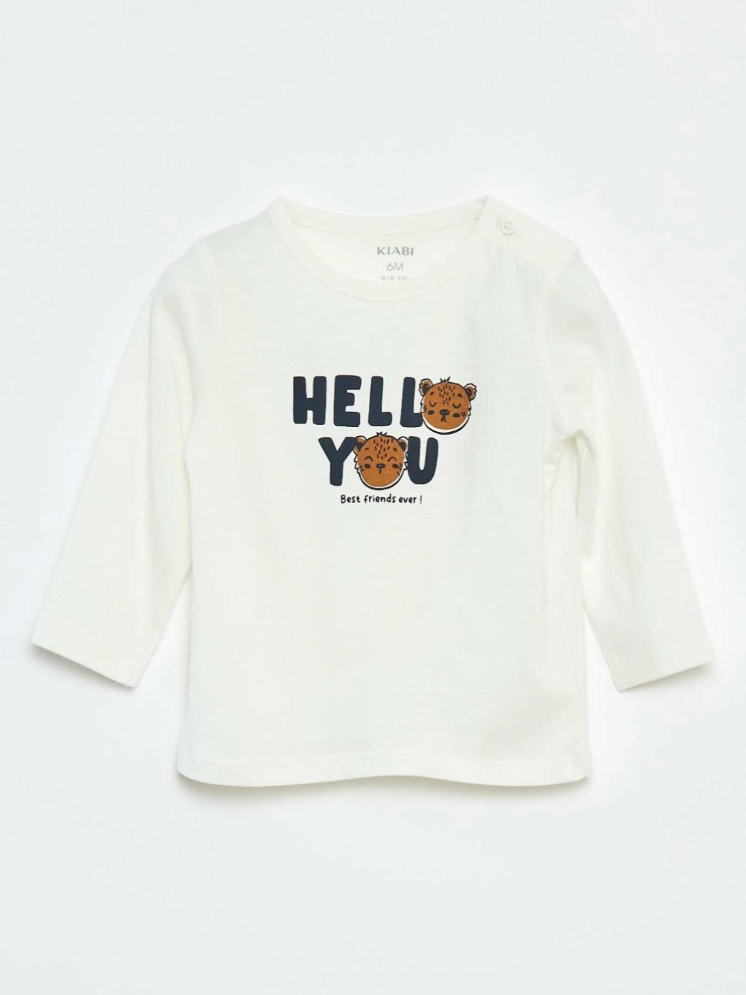 KIABI Boys Typography Printed Round Neck Pure Cotton T-shirt-picture-18