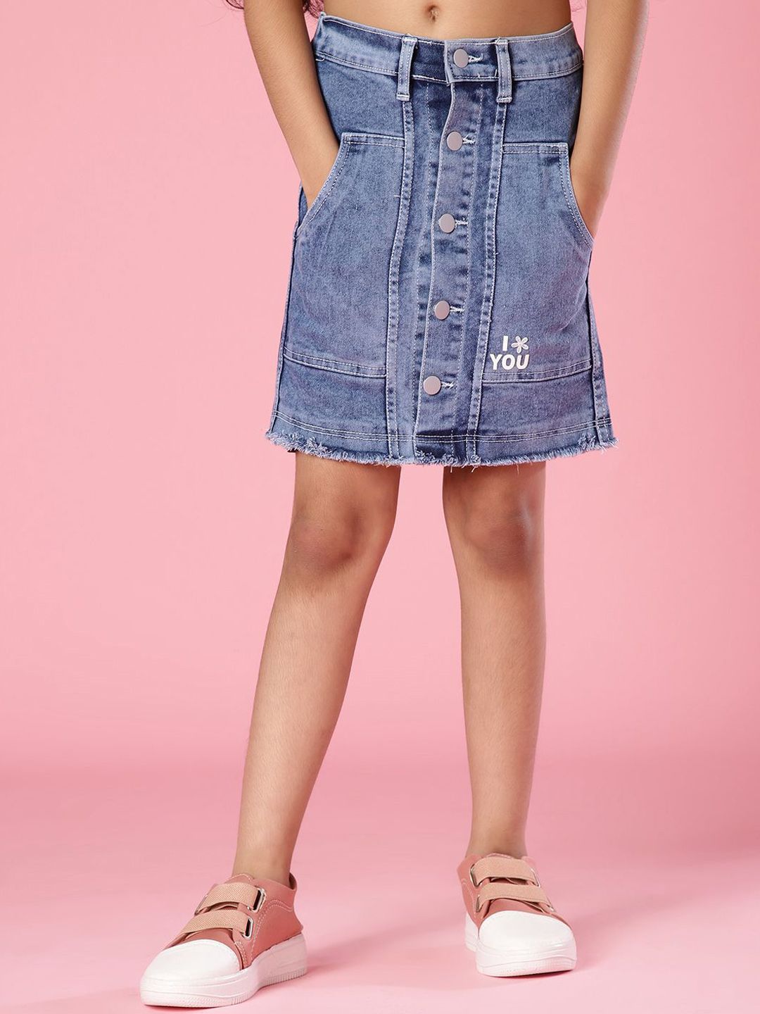 V-Mart Girls Straight Denim Skirt-picture-10
