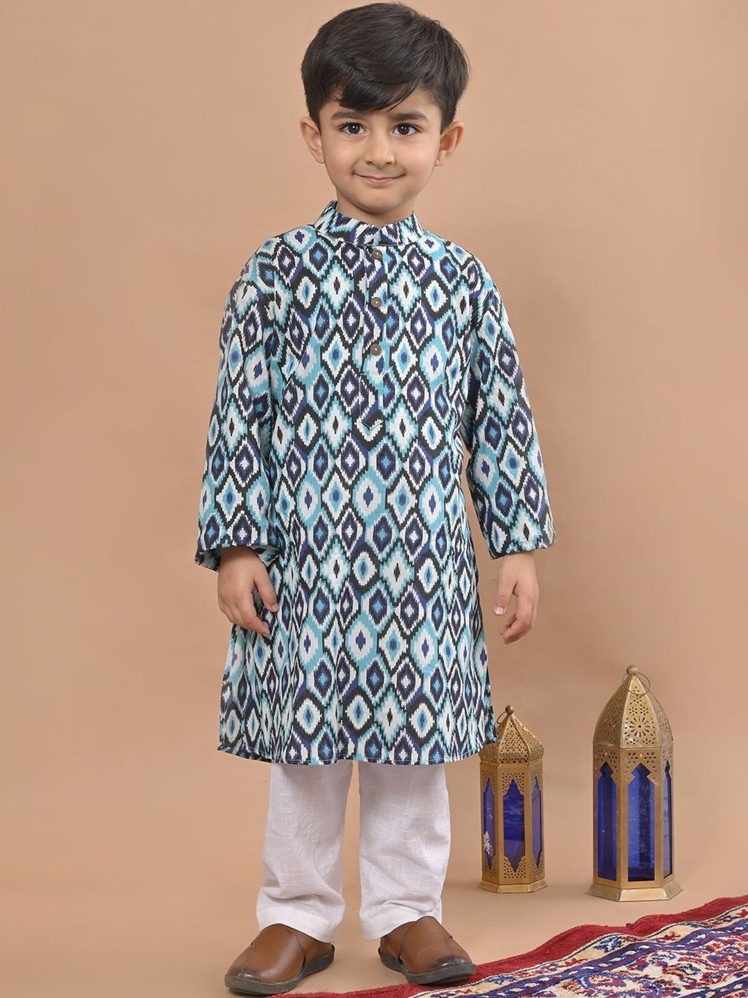 Sangria Printed Pure Cotton Kurta Set-picture-24