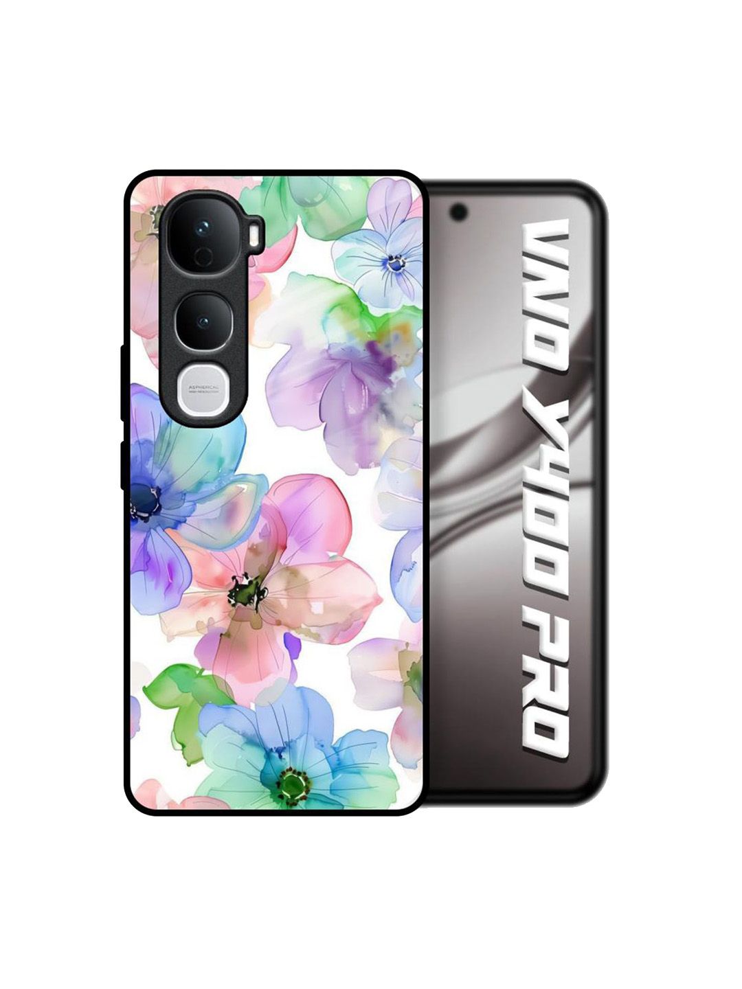 QRIOH Floral Printed Vivo Y400 Pro 5G Back Case Mobile Accessories-picture-26