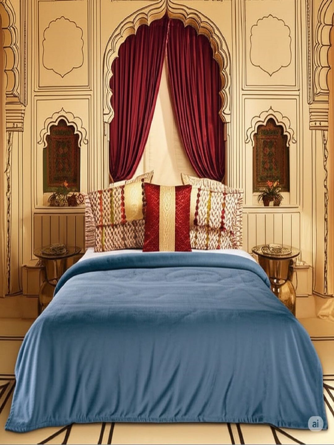 CHICERY Blue Mink Heavy Winter Double Bed Blanket-image-6