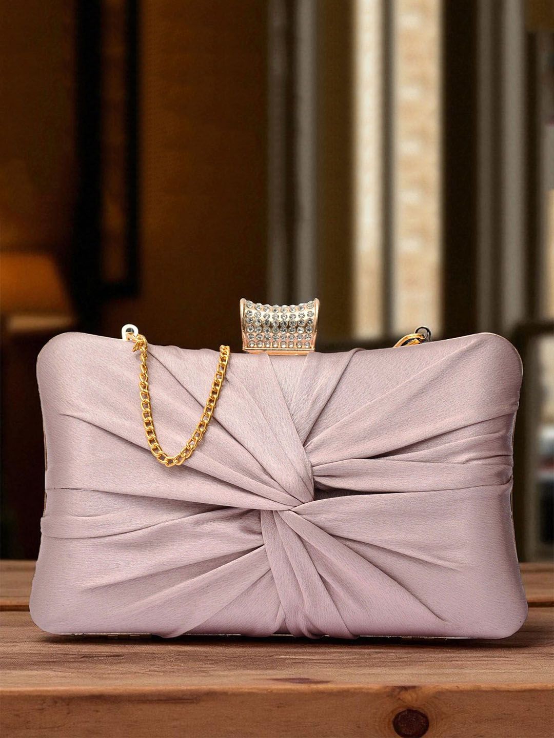 FOR THE BEAUTIFUL YOU Twist Box Clutch-picture-33