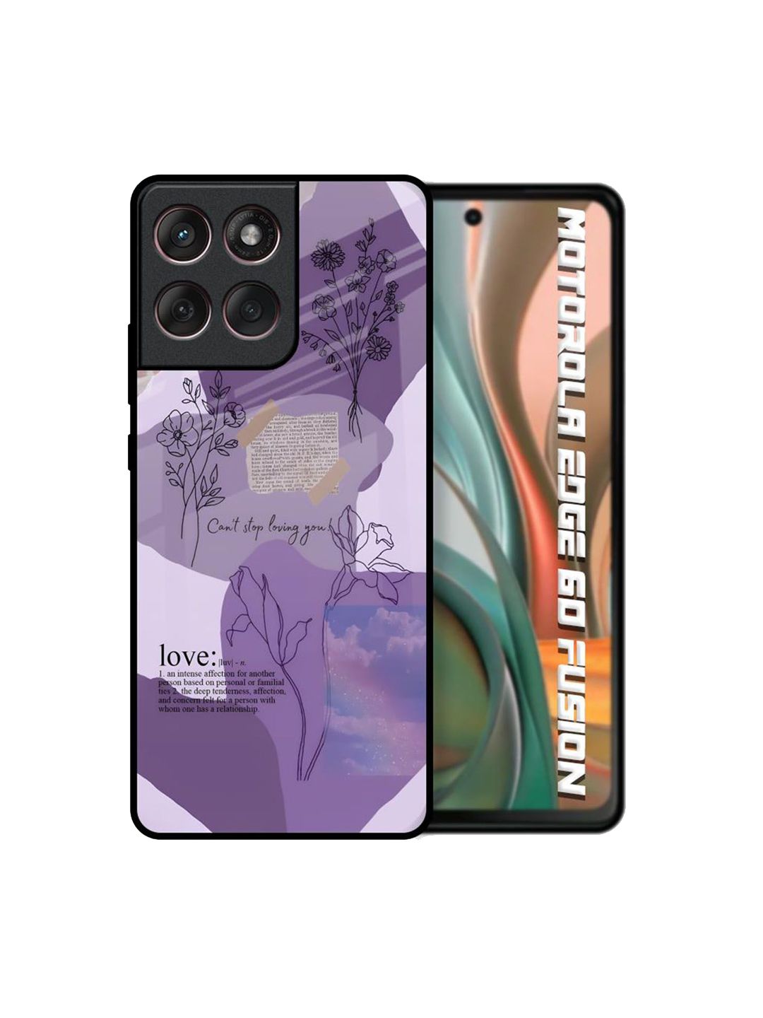 QRIOH Floral Printed Motorola Edge 60 Fusion Back Case Mobile Accessories-picture-33
