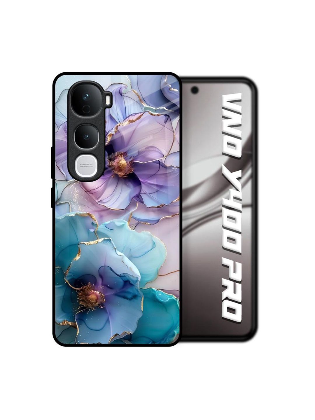 QRIOH Floral Printed Vivo Y400 Pro 5G Back Case Mobile Accessories-picture-35