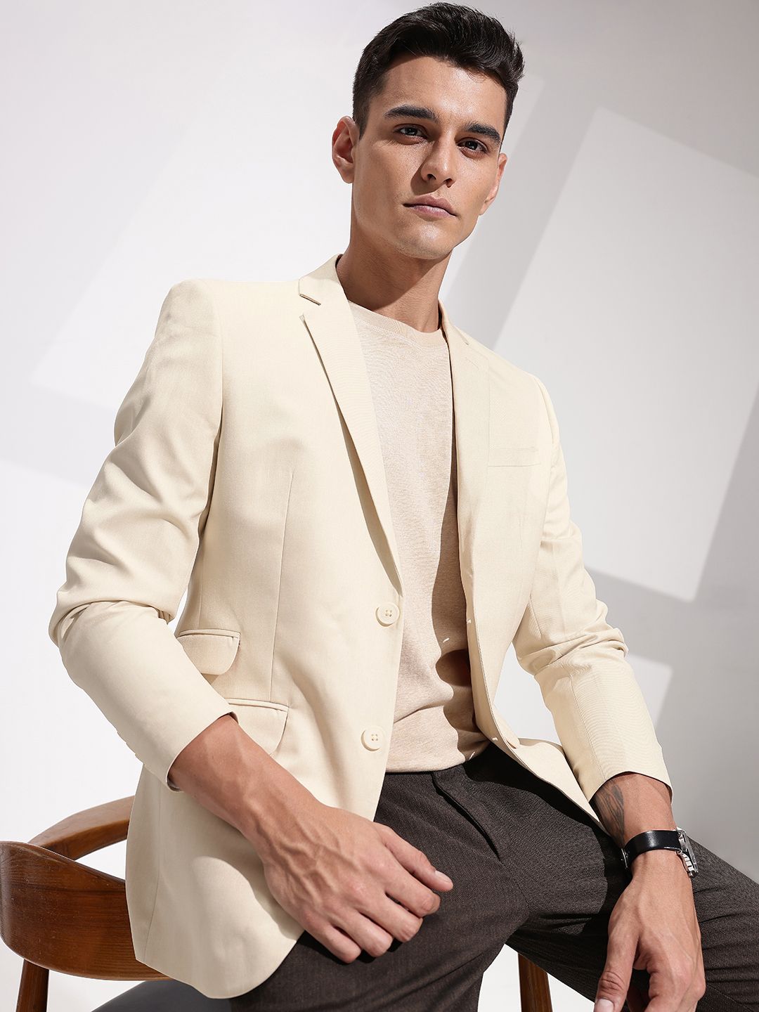 INVICTUS Slim Fit Notched Lapel Casual Blazer-picture-23
