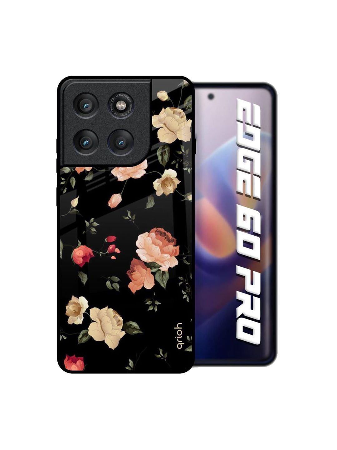 QRIOH Floral Printed Motorola Edge 60 Pro Back Case Mobile Accessories-picture-30