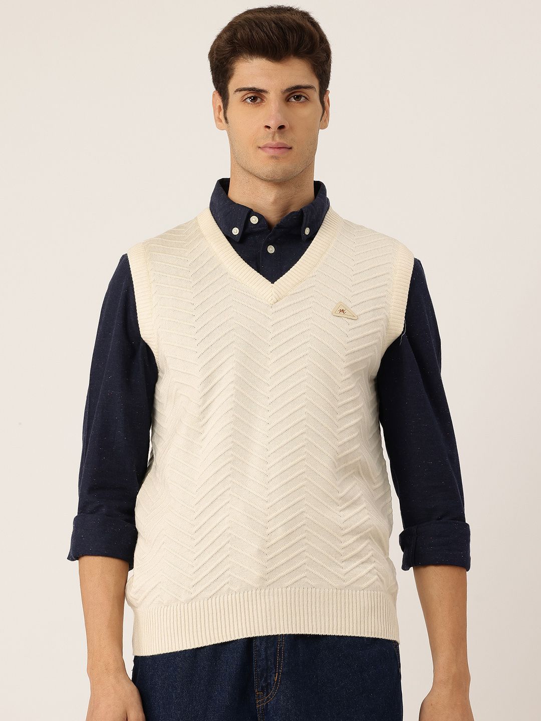Monte Carlo Chevron Woollen Sweater Vest-picture-53