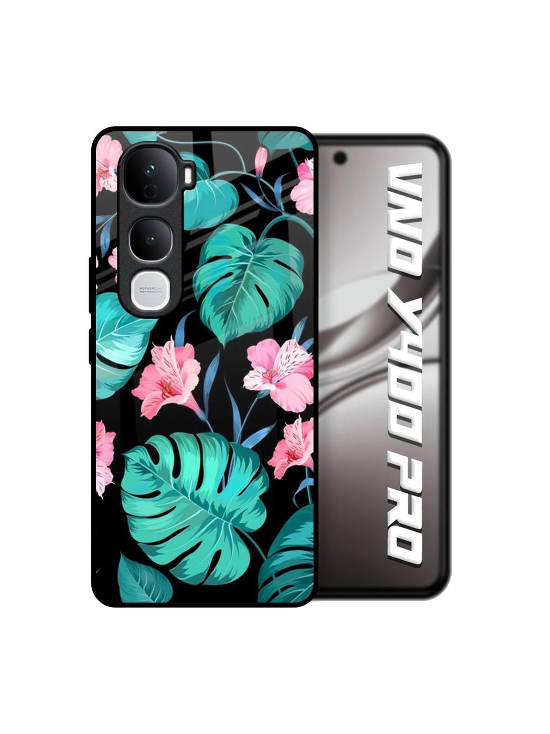 QRIOH Floral Printed Vivo Y400 Pro 5G Back Case Mobile Accessories-picture-25