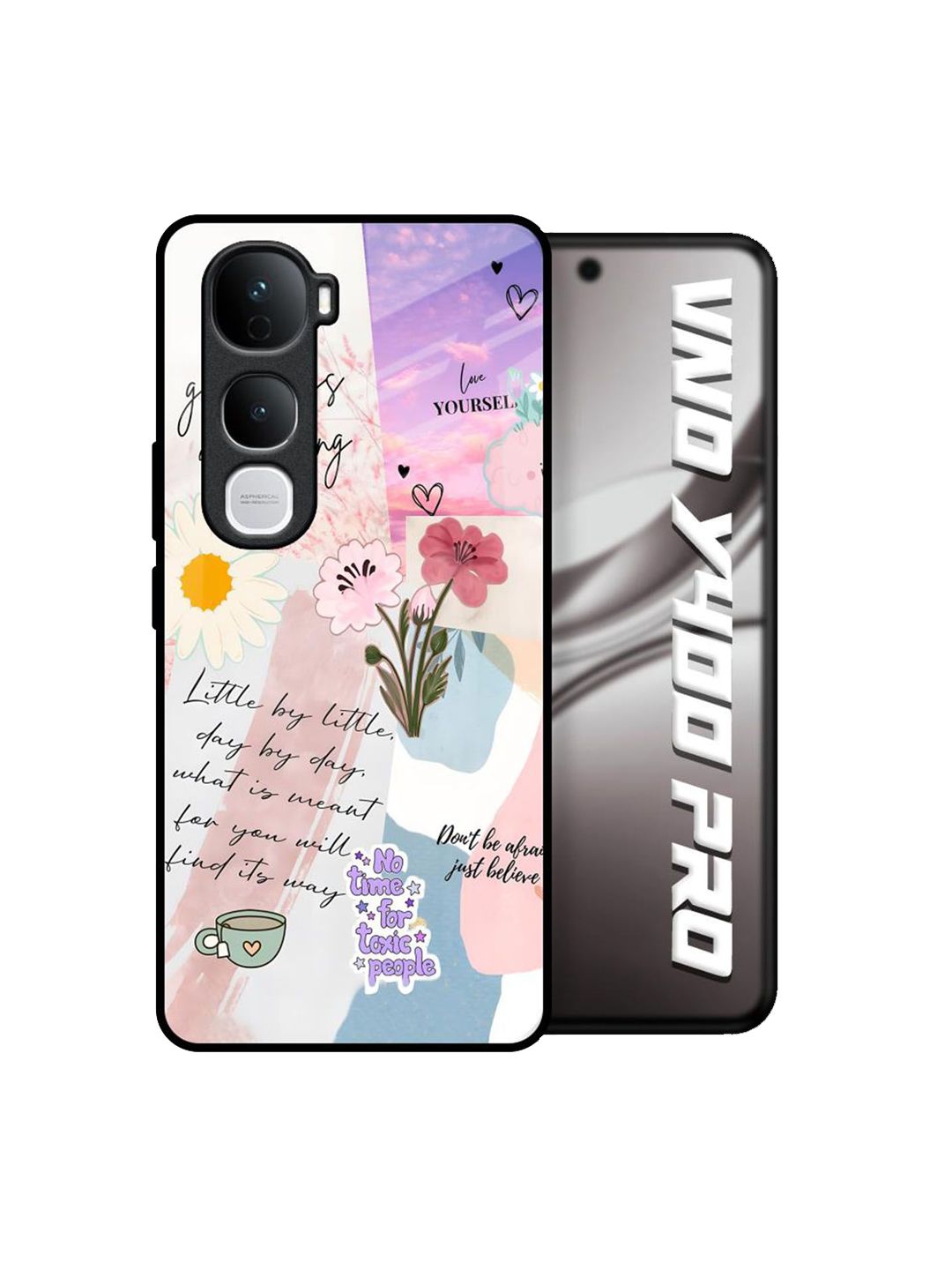 QRIOH Floral Printed Vivo Y400 Pro 5G Back Case Mobile Accessories-picture-33