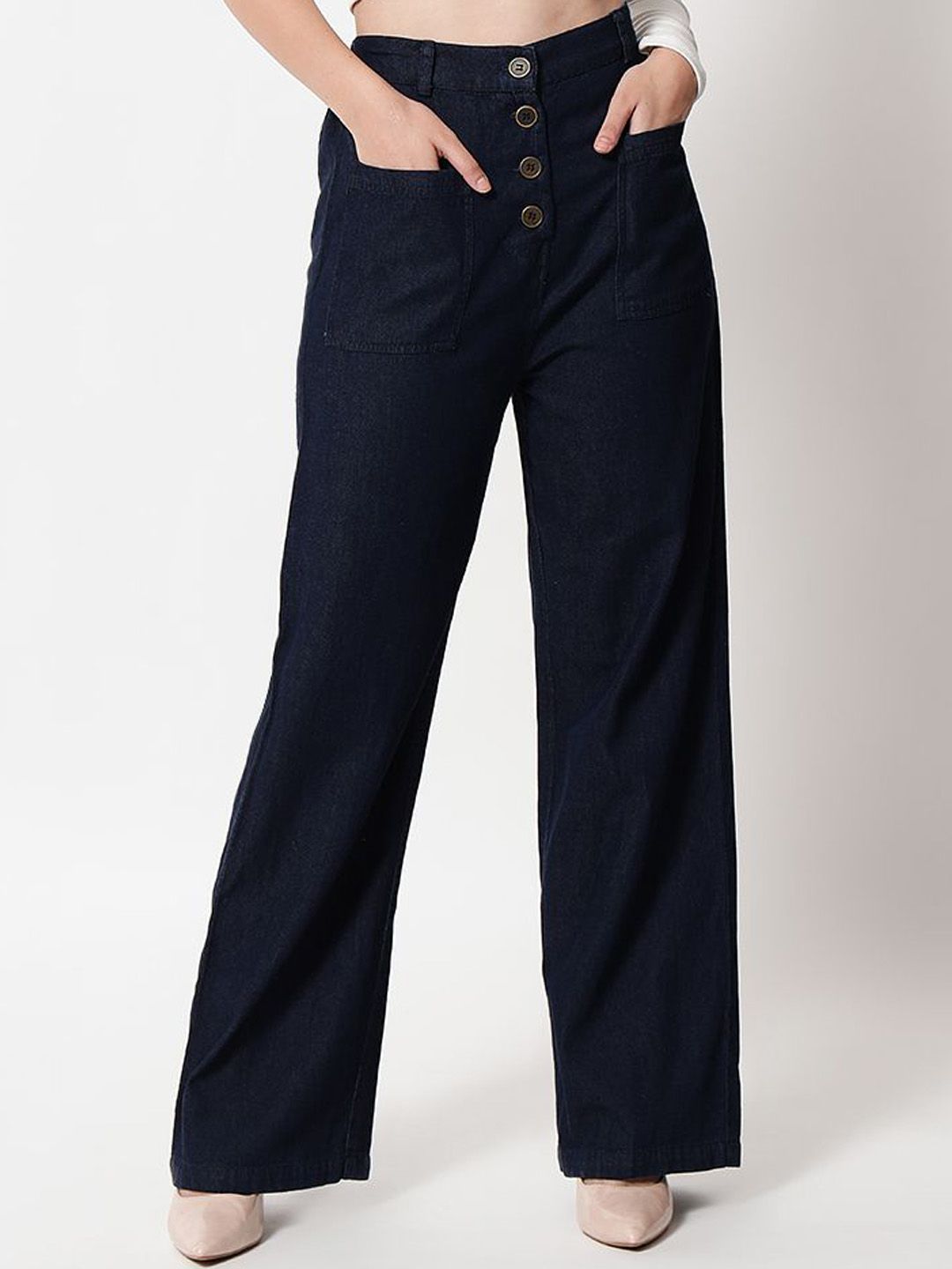 R.Code by The Roadster Life Co. Women Flared High-Rise Jeans-picture-31