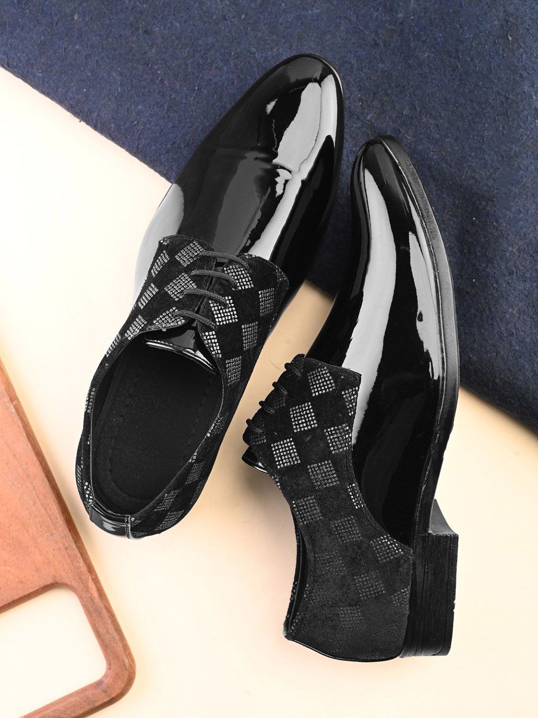 INVICTUS Men Laced Up Leather Formal Derbys-picture-25