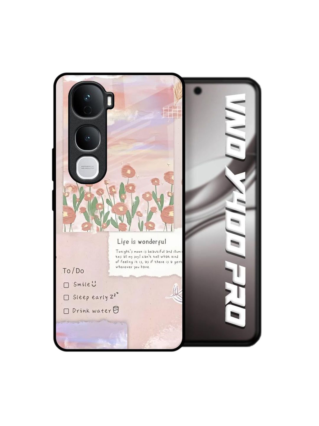 QRIOH Floral Printed Vivo Y400 Pro 5G Back Case Mobile Accessories-picture-27