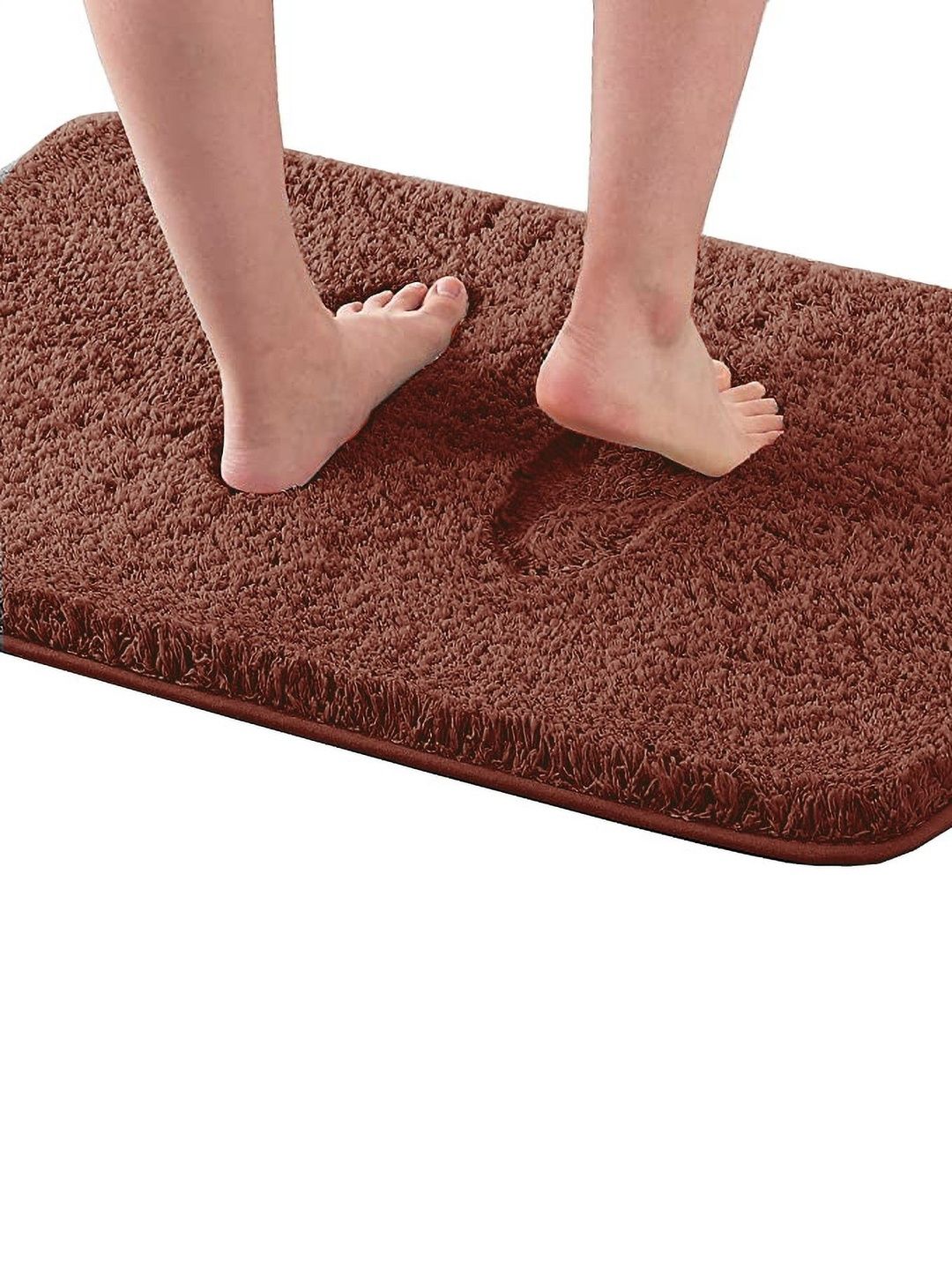 IVAZA Brown Cotton 1400 GSM Bath Rugs-picture-41