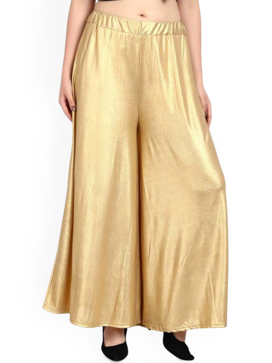 MIXFIT Women Mid Rise Flared Fit Palazzos-image-0