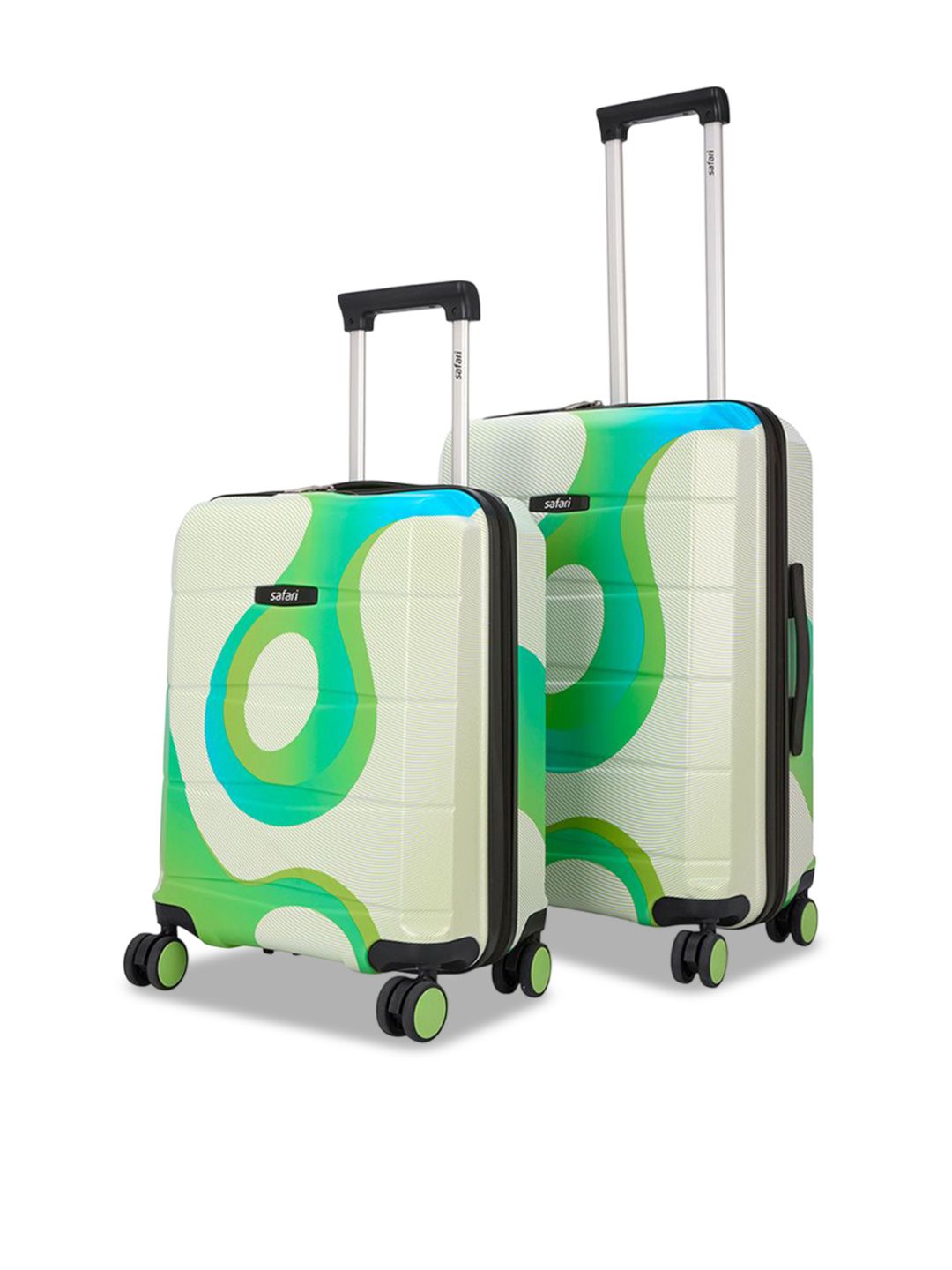 Safari Tiffany Pro Set Of 2 Printed Hard-Sided Trolley Bag