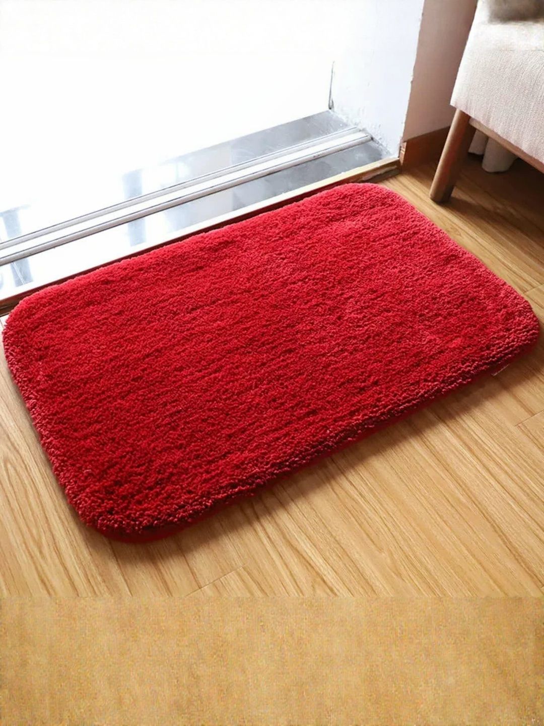 IVAZA Red Microfibre 1400 GSM Bath Rugs-picture-40