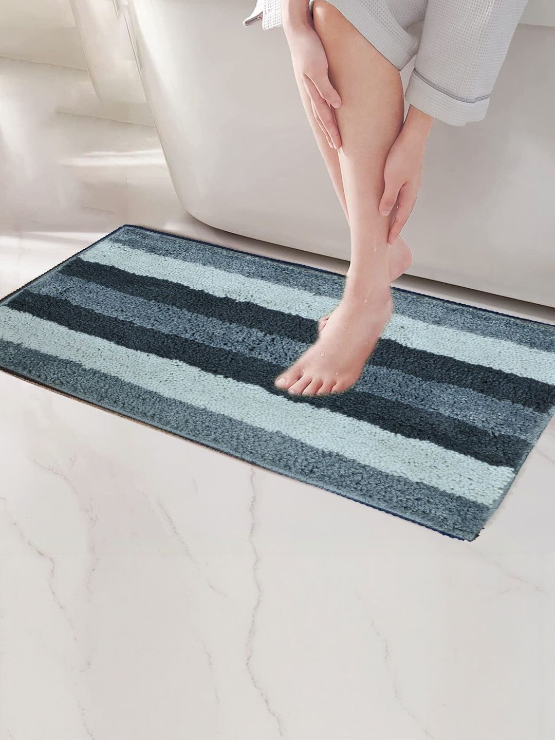 IVAZA Grey Microfibre 1400 GSM Bath Rugs-picture-39