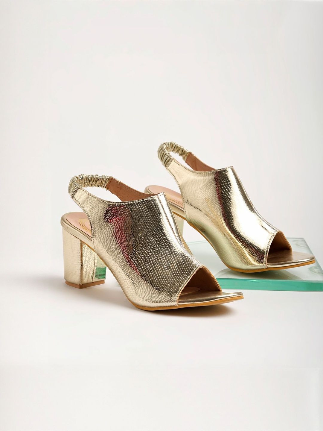 Stylestry Girls Synthetic Block Pump Heels