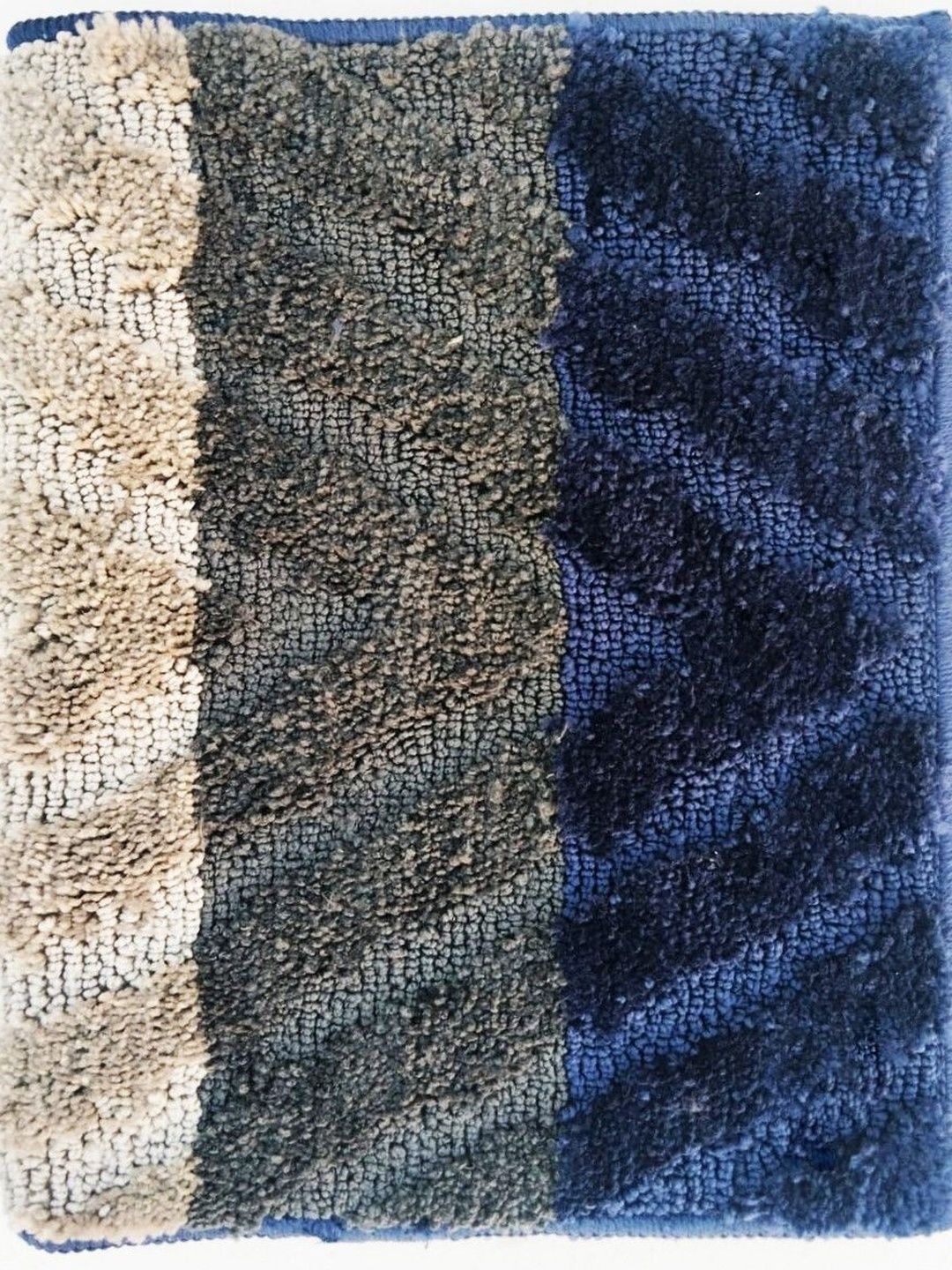 IVAZA Navy Blue Microfibre 1400 GSM Bath Rugs-picture-12