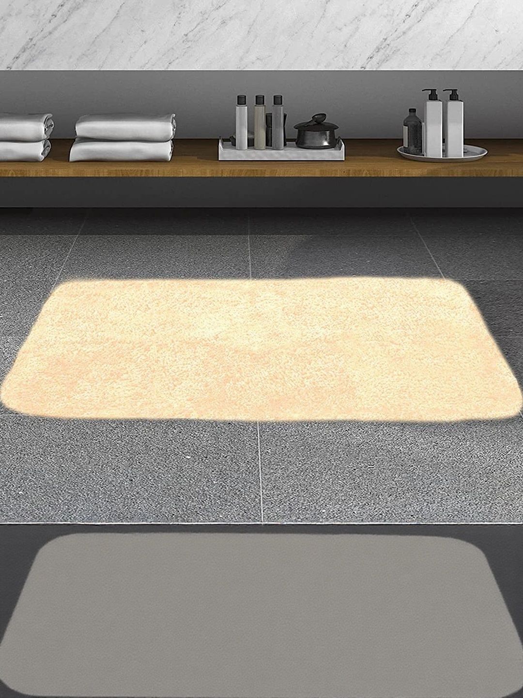 IVAZA Beige Microfibre 1400 GSM Bath Rugs-picture-28