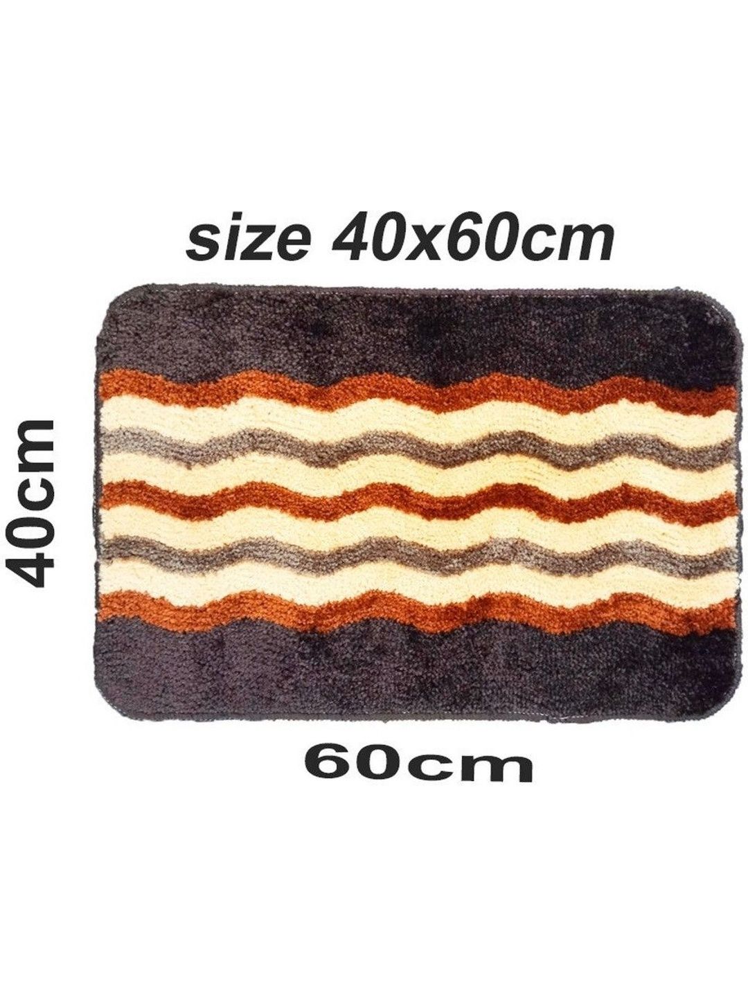 RJVT Brown Microfibre 1400 GSM Bath Rugs-picture-31