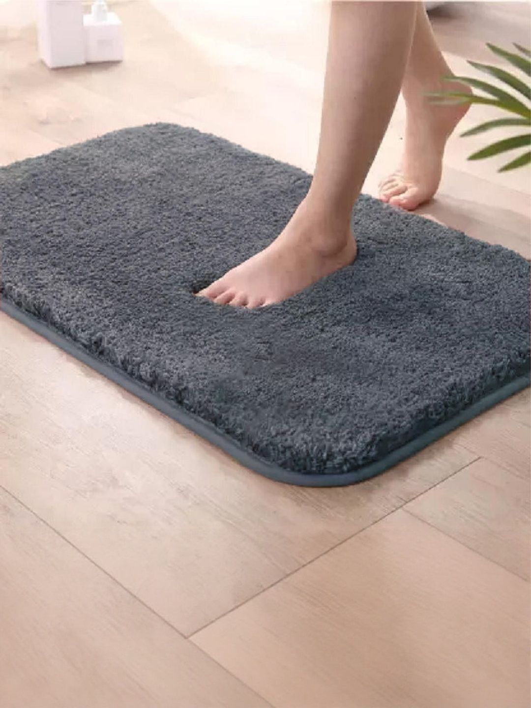 RJVT Grey Microfibre 1400 GSM Bath Rugs-picture-18