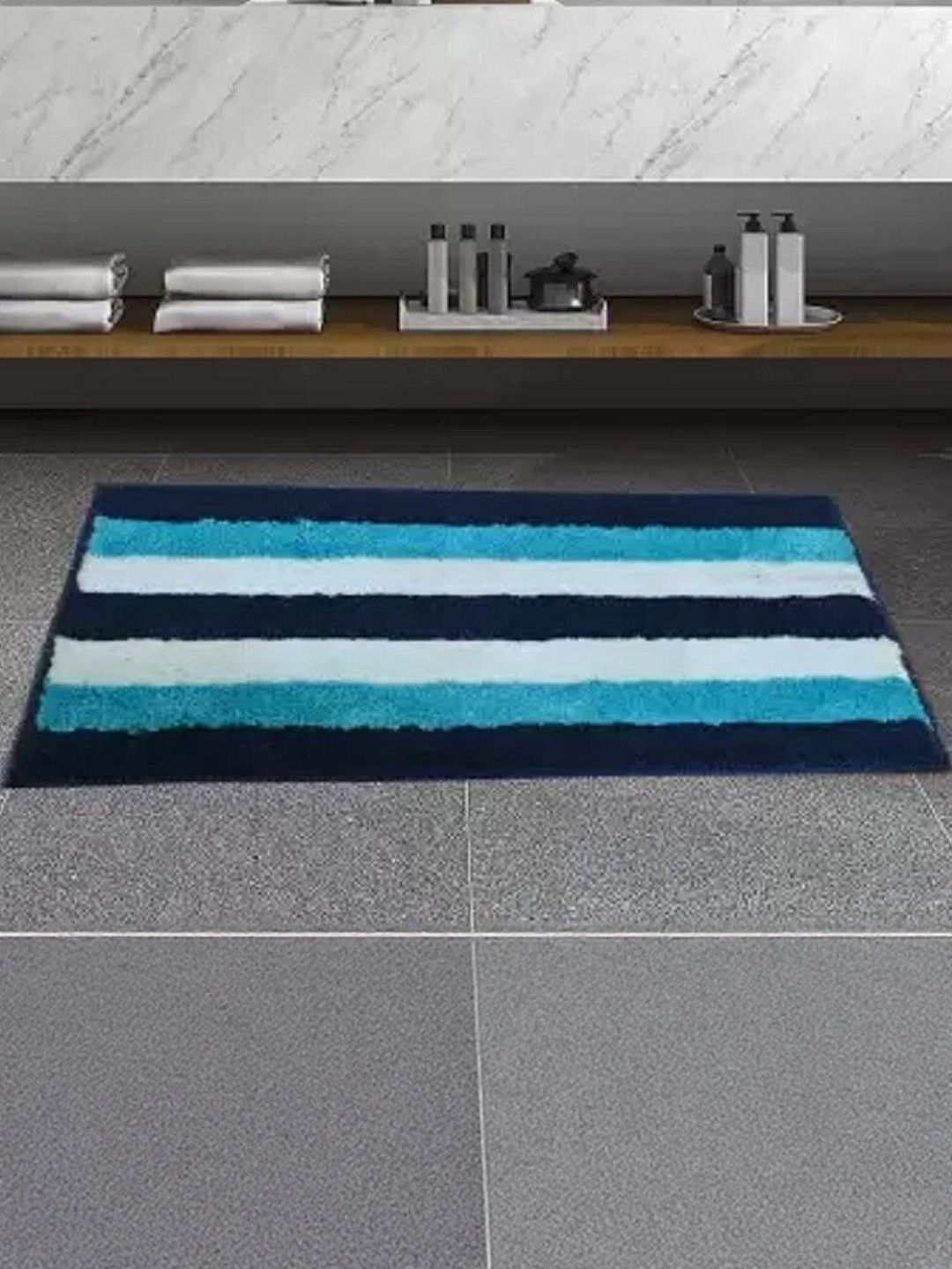 IVAZA Blue Microfibre 1400 GSM Bath Rugs-picture-27