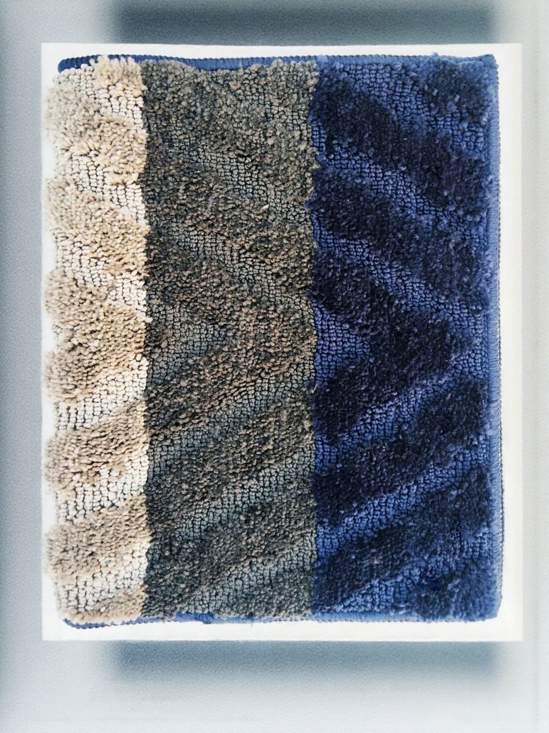 IVAZA Navy Blue Microfibre 1400 GSM Bath Rugs-picture-13