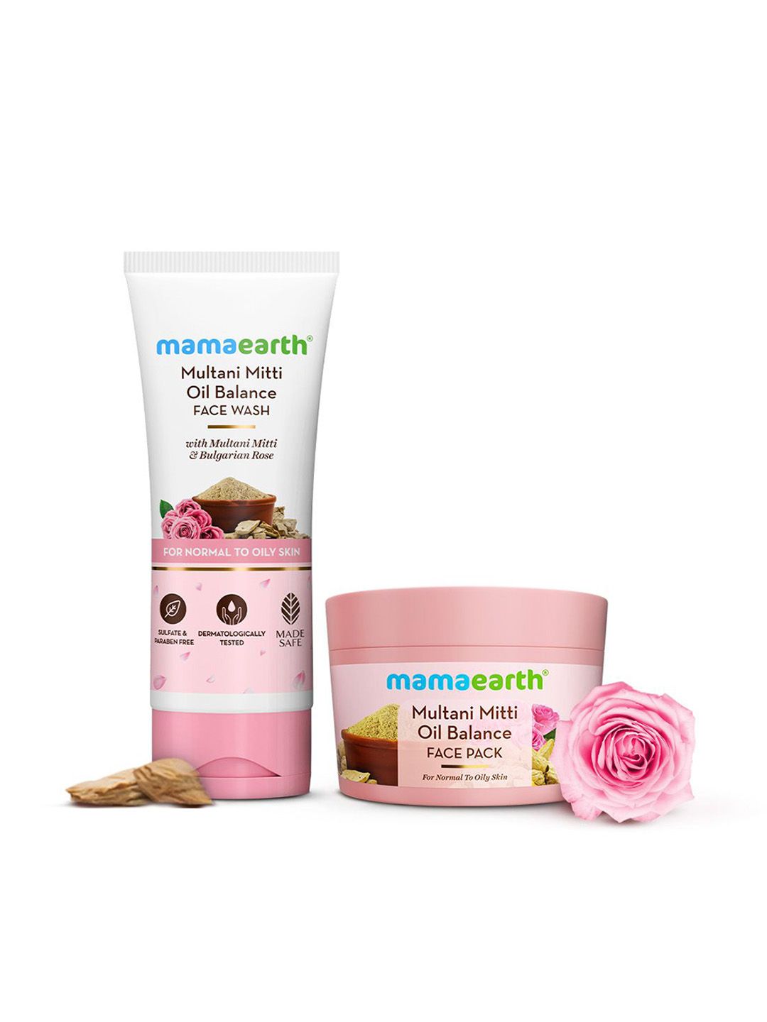 Mamaearth Set Of 2 Multani Mitti Face Wash -100 ml & Face Pack - 200 g-picture-29