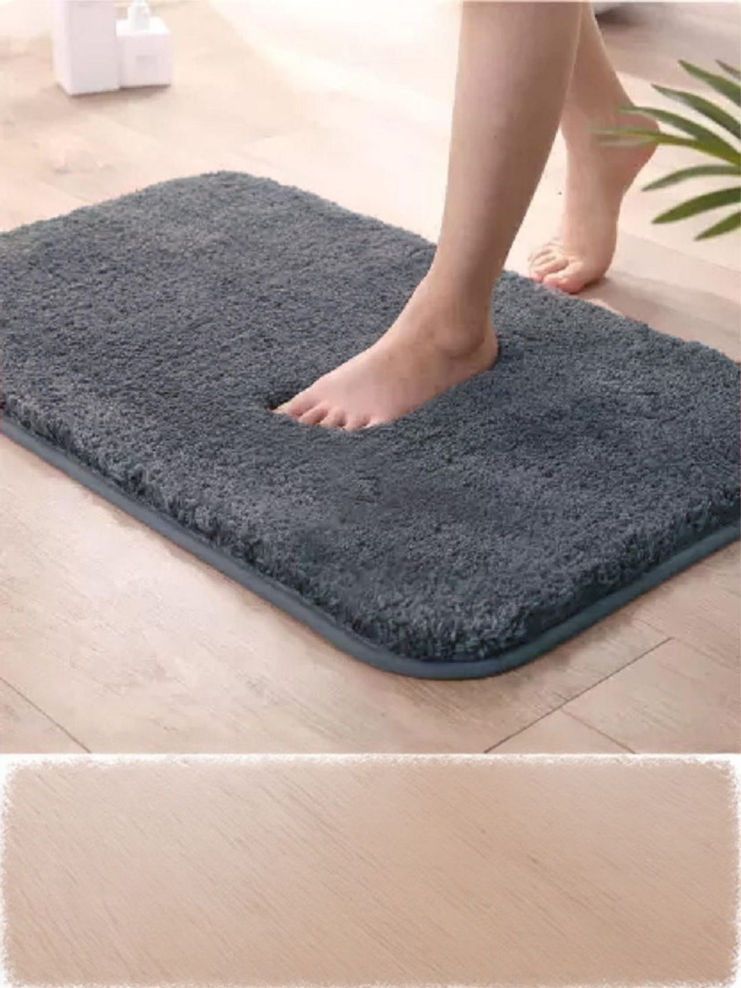 RJVT Grey Microfibre 1400 GSM Bath Rugs-picture-33