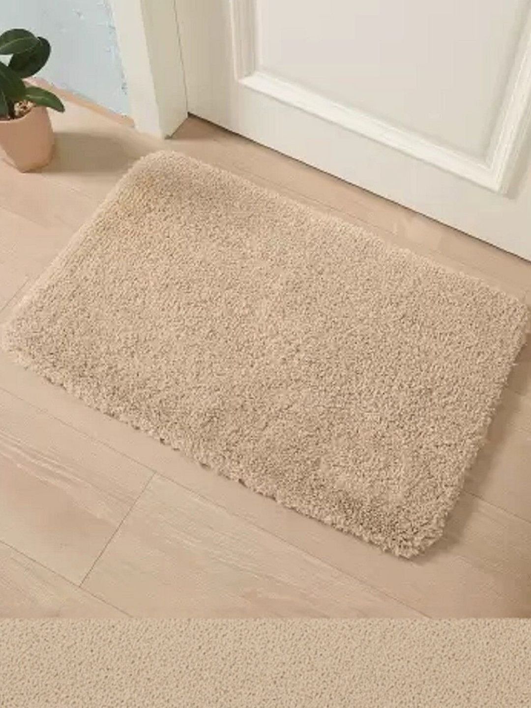 IVAZA Beige Microfibre 1400 GSM Bath Rugs-picture-22