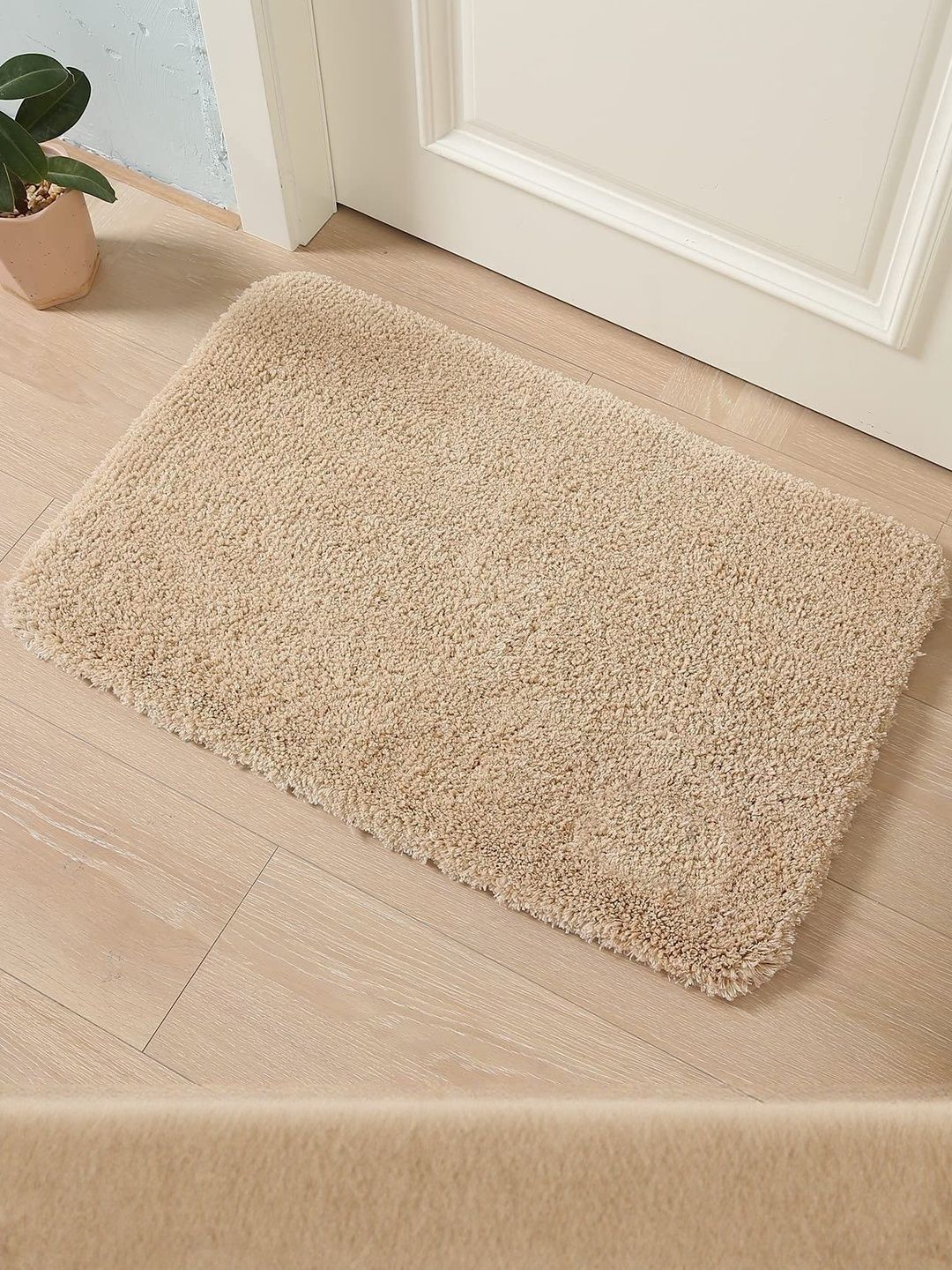 IVAZA Beige Microfibre 1400 GSM Bath Rugs-picture-33