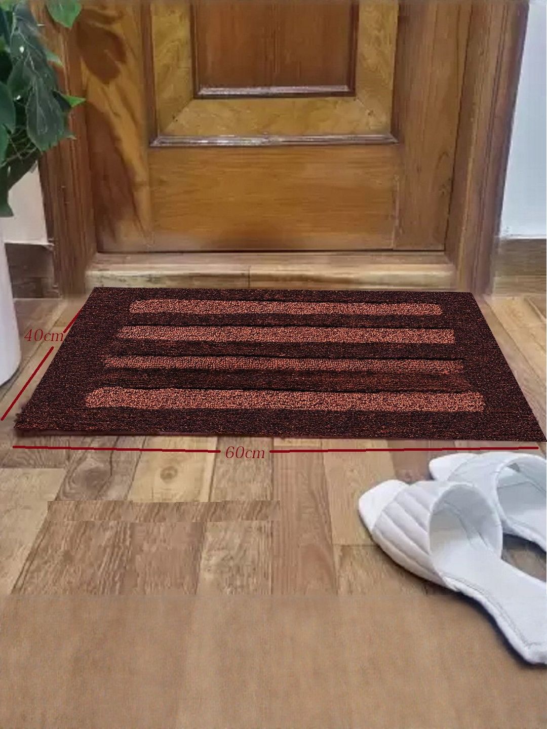 RJVT Brown Microfibre 1400 GSM Bath Rugs-image-36