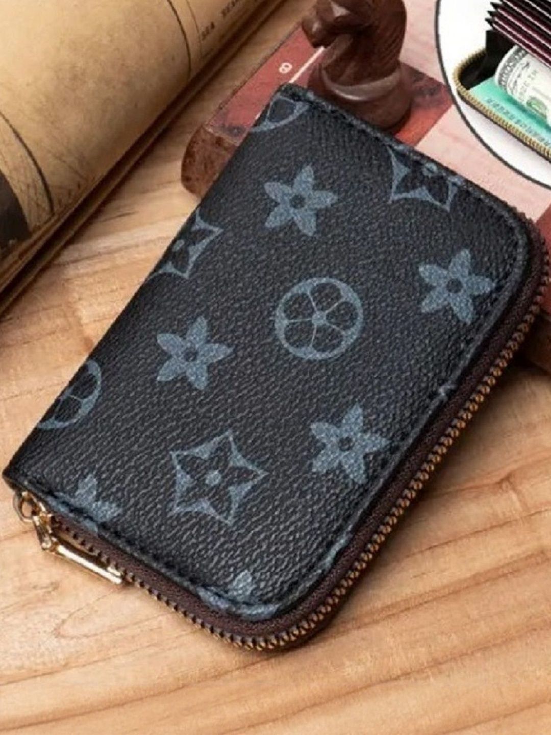 LAKSH Zip Detail Leather Card Holder-picture-28