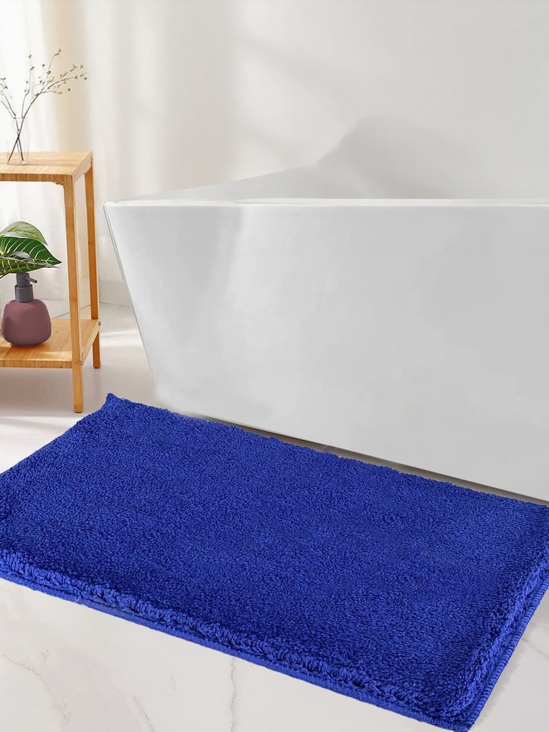 IVAZA Blue Microfibre 1400 GSM Bath Rugs-picture-6