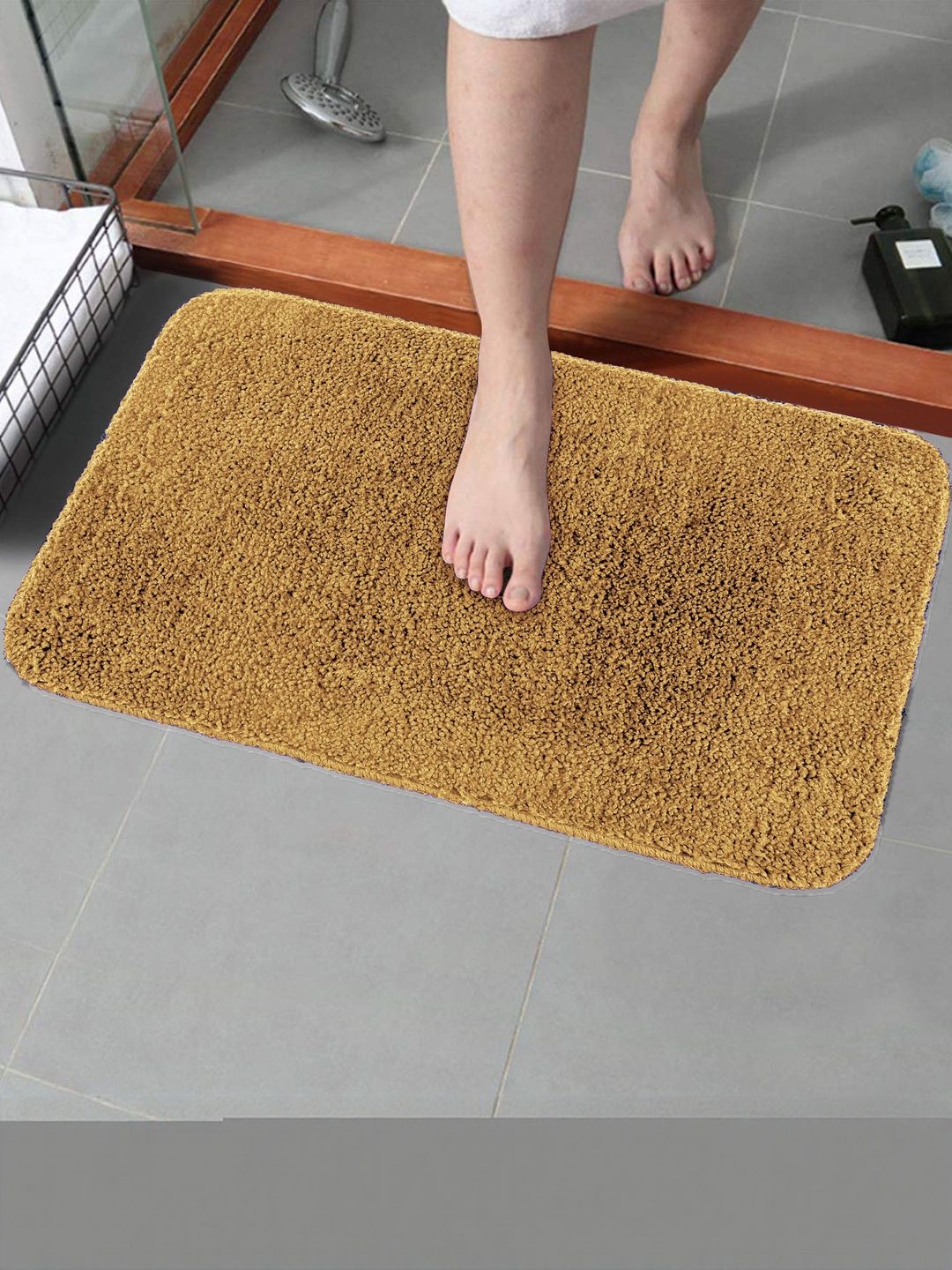 IVAZA Beige Microfibre 1400 GSM Bath Rugs-picture-19