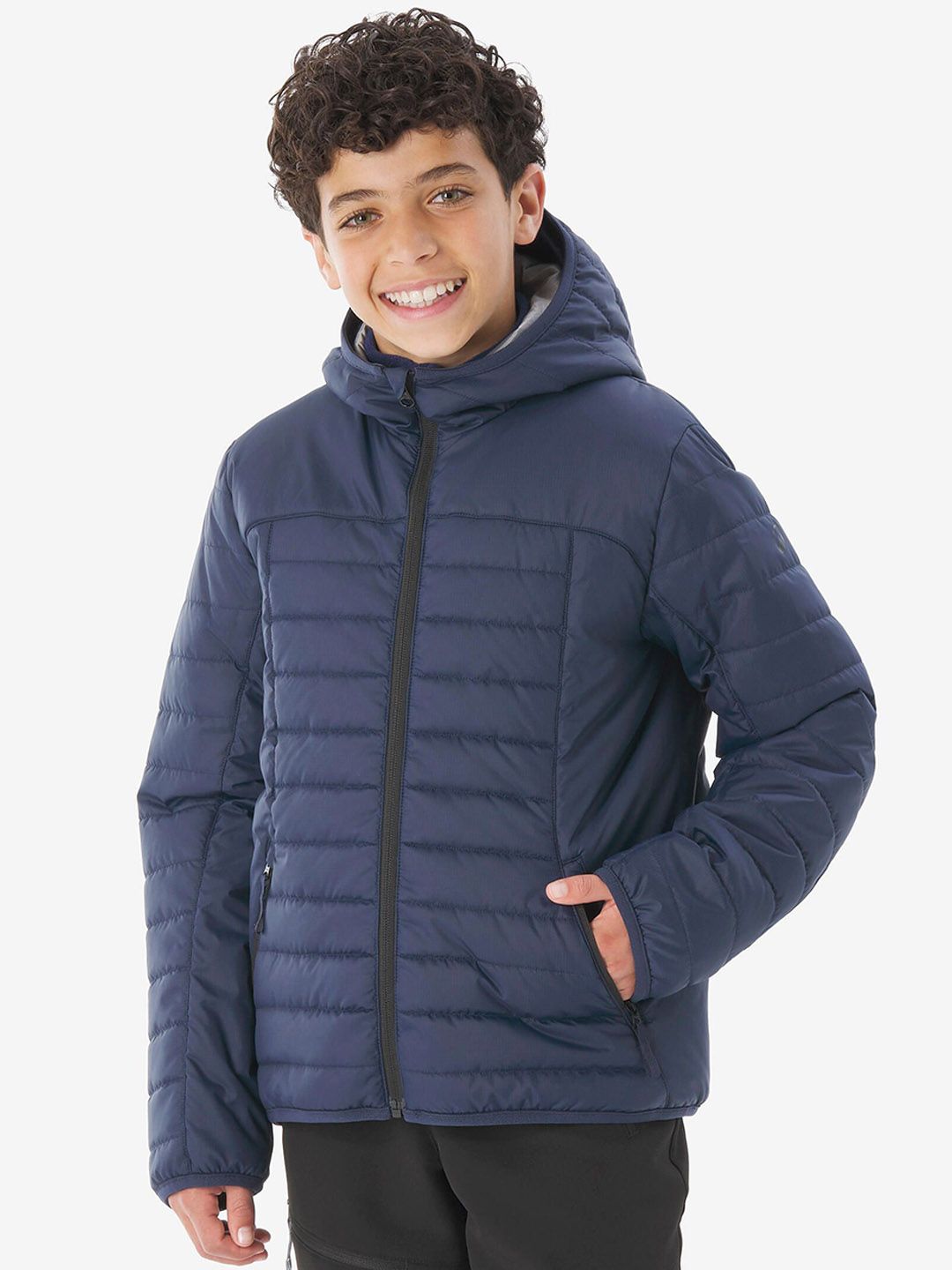 Decathlon Kids-Boys Hooded Solid Padded Jacket-picture-32