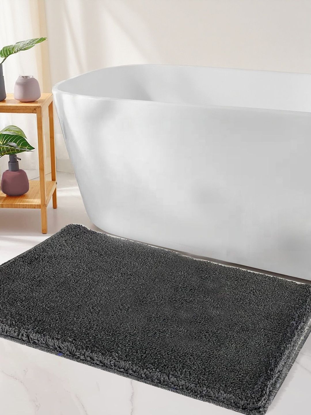 RJVT Grey Microfibre 1400 GSM Bath Rugs-picture-32
