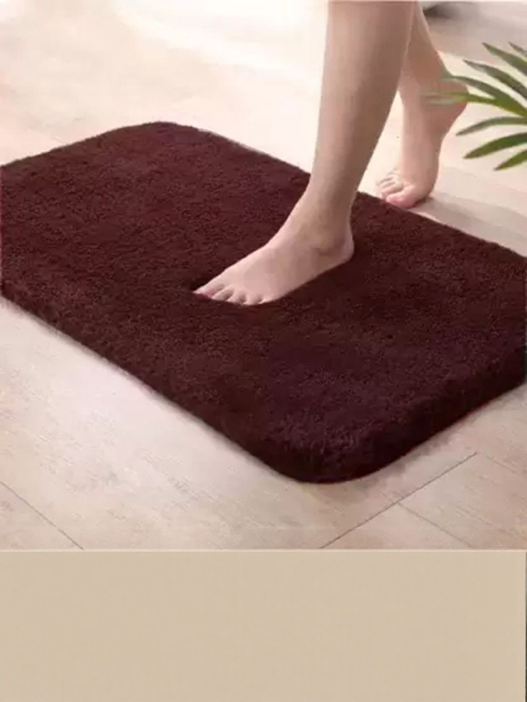 IVAZA Brown Microfibre 1400 GSM Bath Rugs-picture-26