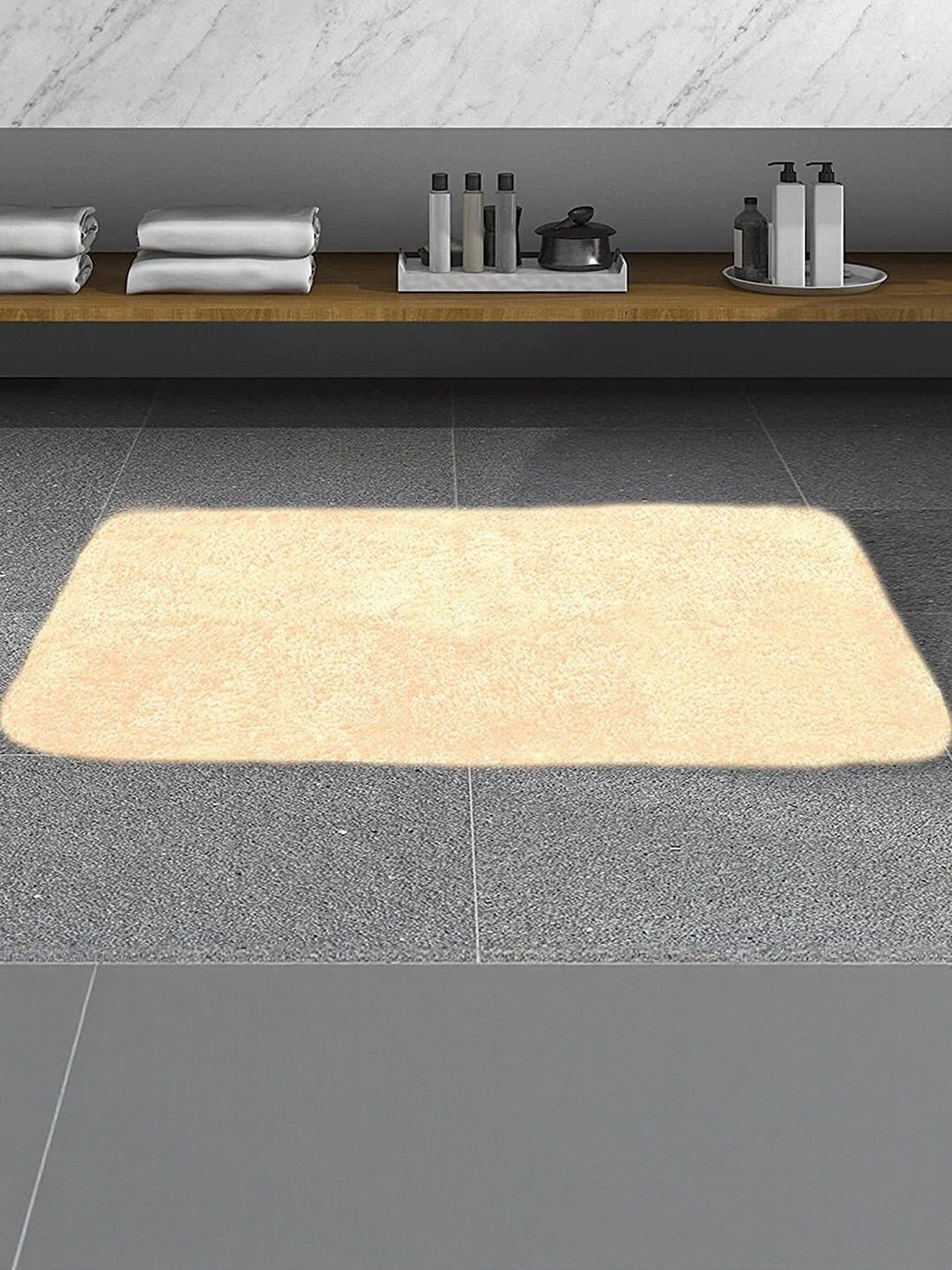IVAZA Beige Microfibre 1400 GSM Bath Rugs-picture-27