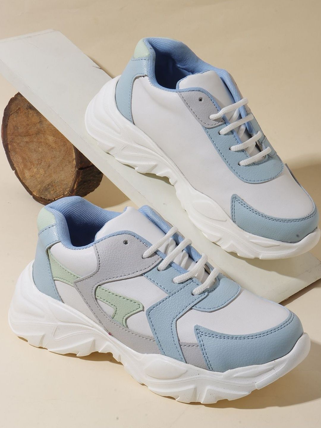 Kook N Keech Women Colourblocked Round Toe Sneakers-picture-19