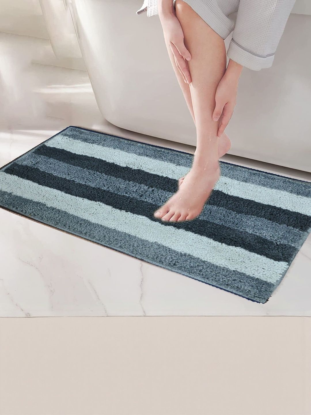 RJVT Grey Microfibre 1400 GSM Bath Rugs-picture-40